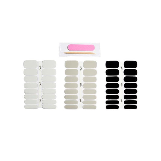 Selfie Nails Express Gel Polish White / Stone / Black Mixed Pack