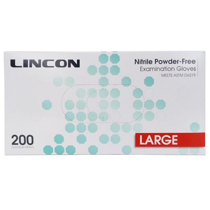 Load image into Gallery viewer, Lincon Nitrile Examination Gloves ASTM Powder Free Large 200 Pieces/Box
