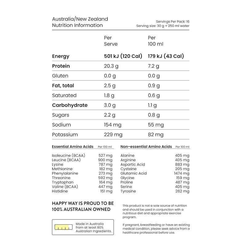 Load image into Gallery viewer, Happy Way Ashy Bines Triple Choc Fudge Whey Protein Powder 500g
