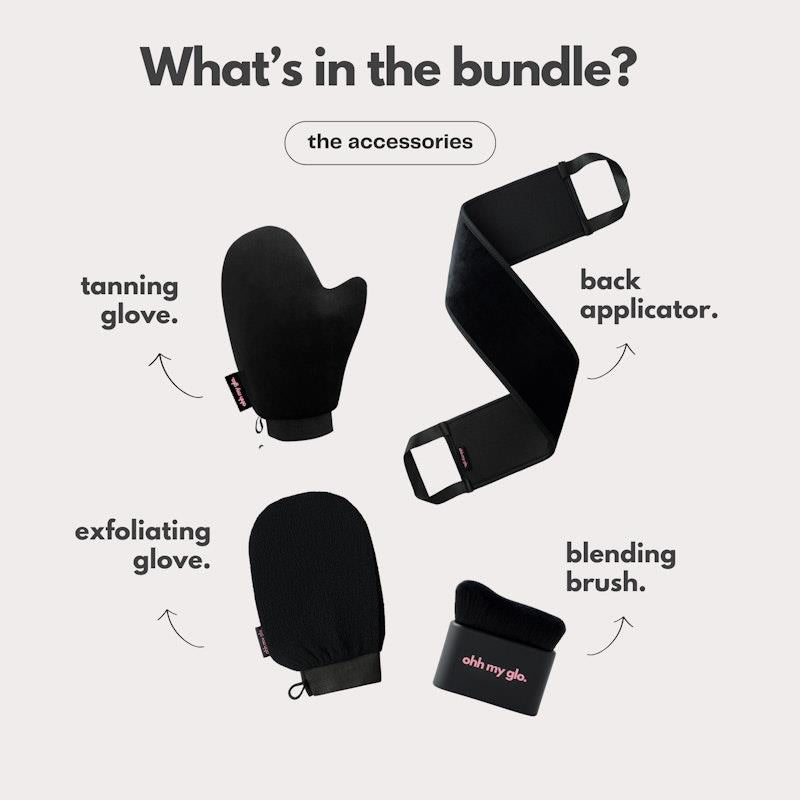 Load image into Gallery viewer, Ohh My Glo Self-Tan Accessories Bundle
