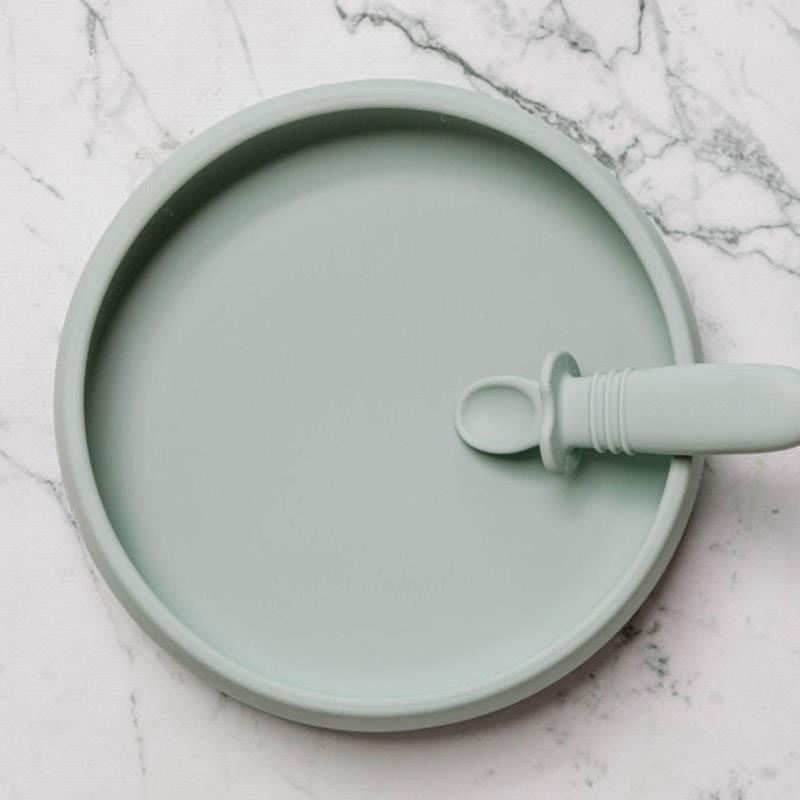 Load image into Gallery viewer, Starting Solids Australia Suckie Scoop Plate Meringue
