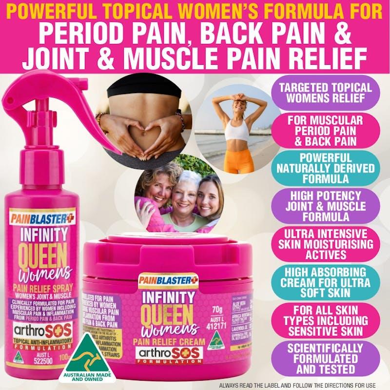 Load image into Gallery viewer, PAIN BLASTER Infinity Queen Women's Pain Relief Spray 100ml by Athelite 2Pack
