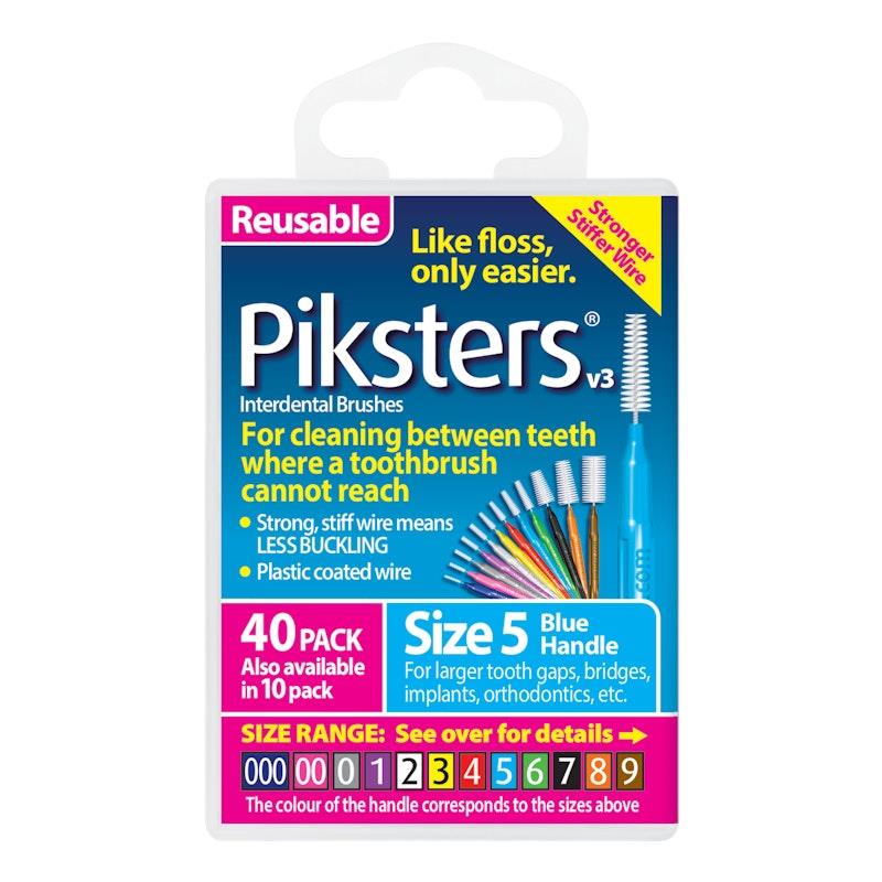 Load image into Gallery viewer, Piksters Interdental Brushes Blue Size 5 40pk
