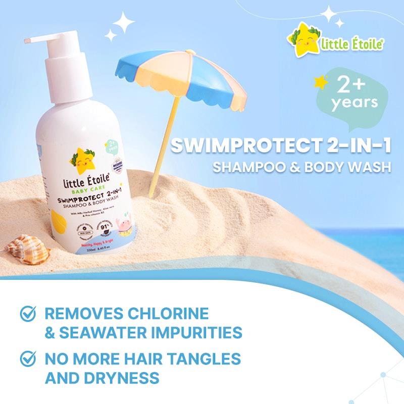 Load image into Gallery viewer, Little Etoile SwimProtect 2-in-1 Shampoo &amp; Body Wash (2+ Years) 2Pack
