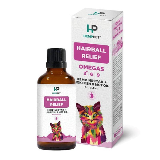 Hemp Pet Hairball Relief for Cats 6Pack