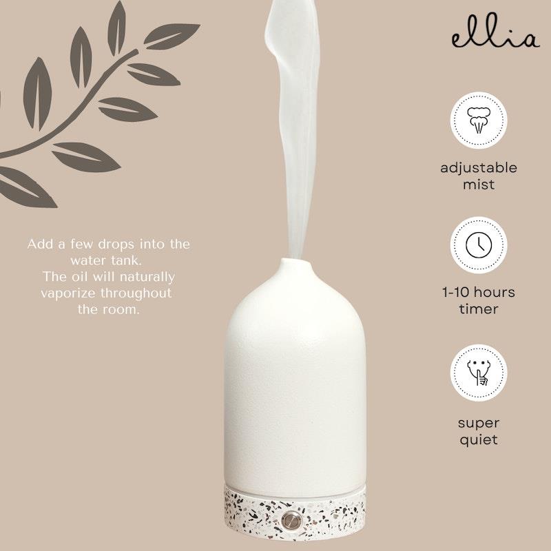 Load image into Gallery viewer, Ellia Pure Aroma Diffuser Ceramic &amp; Terrazzo White
