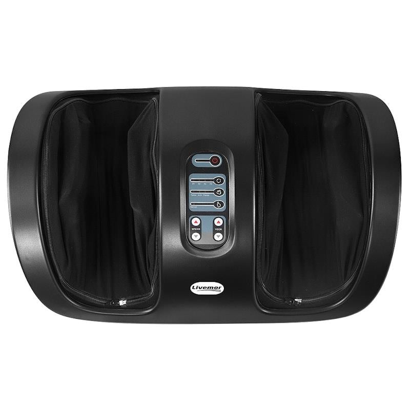 Load image into Gallery viewer, Livemor Foot Massager Ankle &amp; Calf Shiatsu Kneading Rolling Massagers Black

