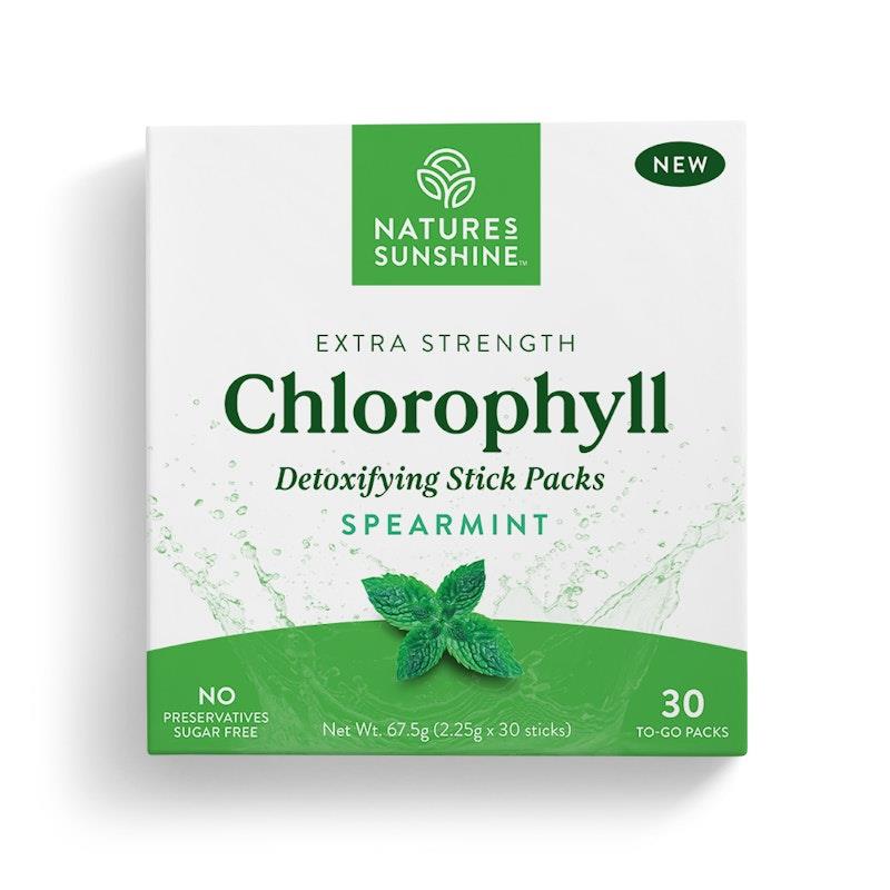 Load image into Gallery viewer, Nature's Sunshine Extra Strength Chlorophyll (30 Stick Packs) Spearmint
