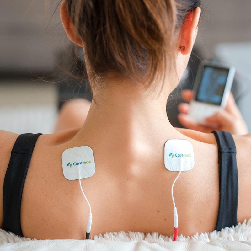 Load image into Gallery viewer, Caremax 4(cm) X 4(cm) Premium Electrode Pads (Pin Connector) 5Pack
