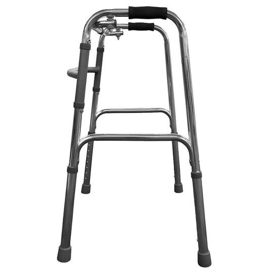 Livingstone Walking Frame Adjustable Folding Aluminium with Step by Step Function 56cm