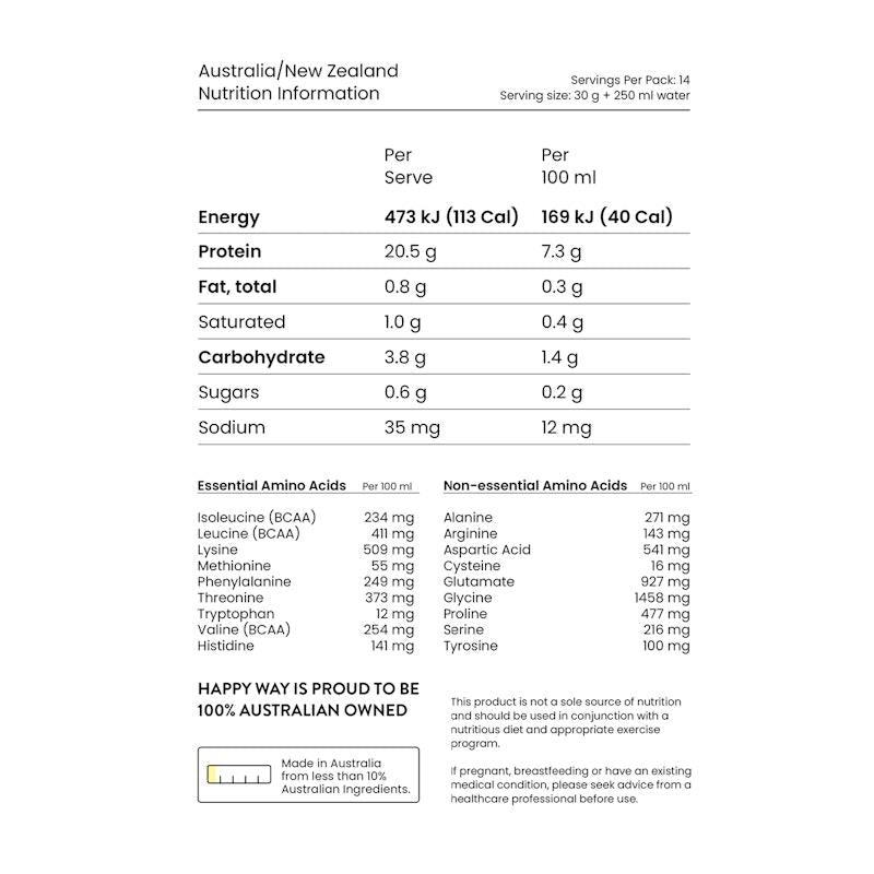 Load image into Gallery viewer, Happy Way Apple Peach Vegan Protein Water Powder 420g
