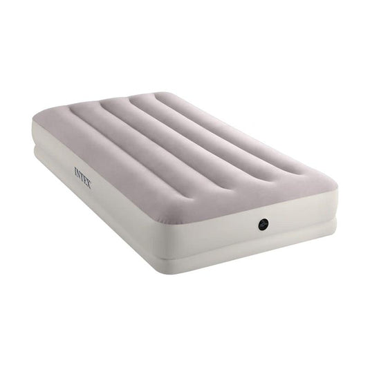 Intex Dura-Beam Prestige Mid-Rise Inflatable Twin Airbed with USB Pump Cream
