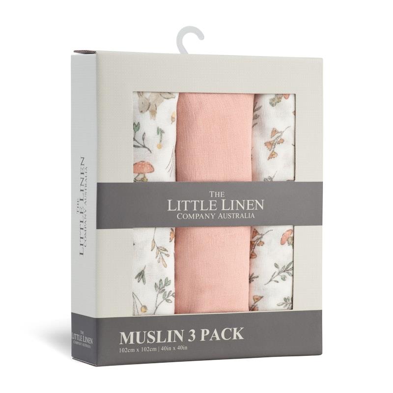 Load image into Gallery viewer, The Little Linen Company Muslin 3pk Wrap Harvest Bunny
