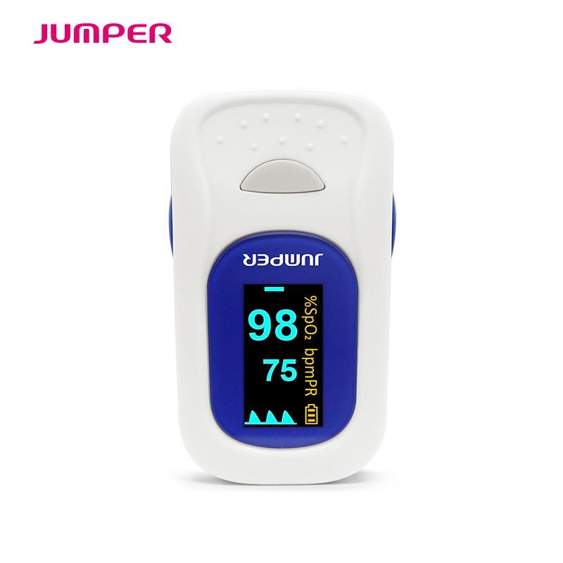 Load image into Gallery viewer, Jumper Finger Pulse Oximeter with Alarm Feature 1Unit

