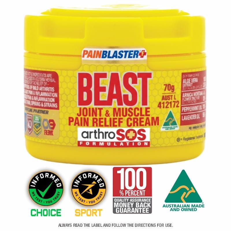 Load image into Gallery viewer, PAIN BLASTER Beast Joint &amp; Muscle Pain Relief Cream 70g by Athelite 2Pack
