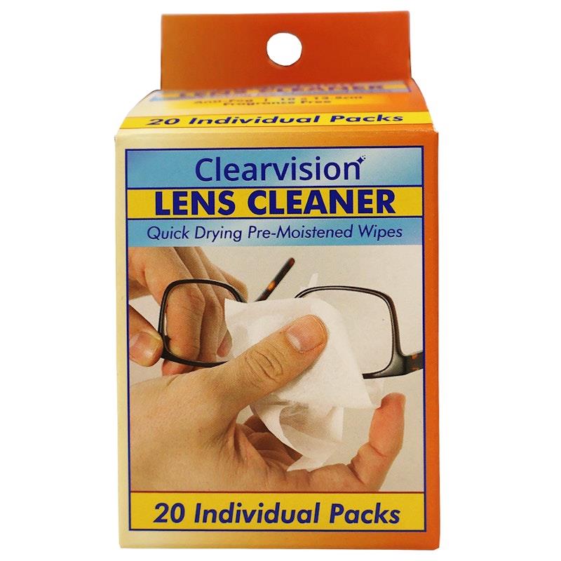 Load image into Gallery viewer, Clearvision Lens Cleaner Wipes 10 x 13.5cm 20 Pieces/Box
