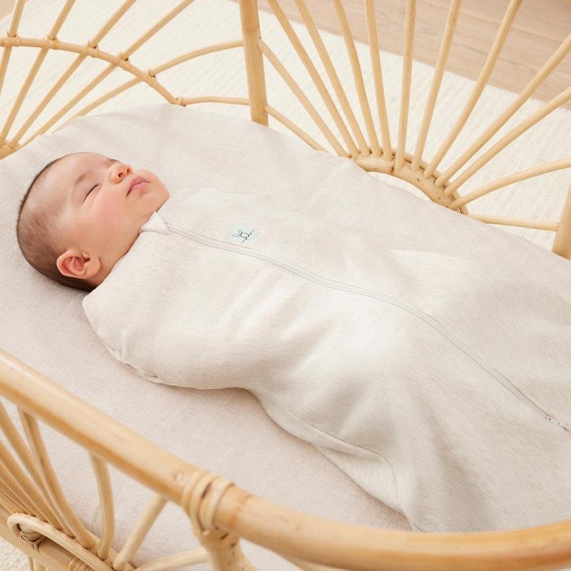 Load image into Gallery viewer, ergoPouch Cocoon Swaddle Bag 1.0 TOG Oatmeal Marle 3-6Months
