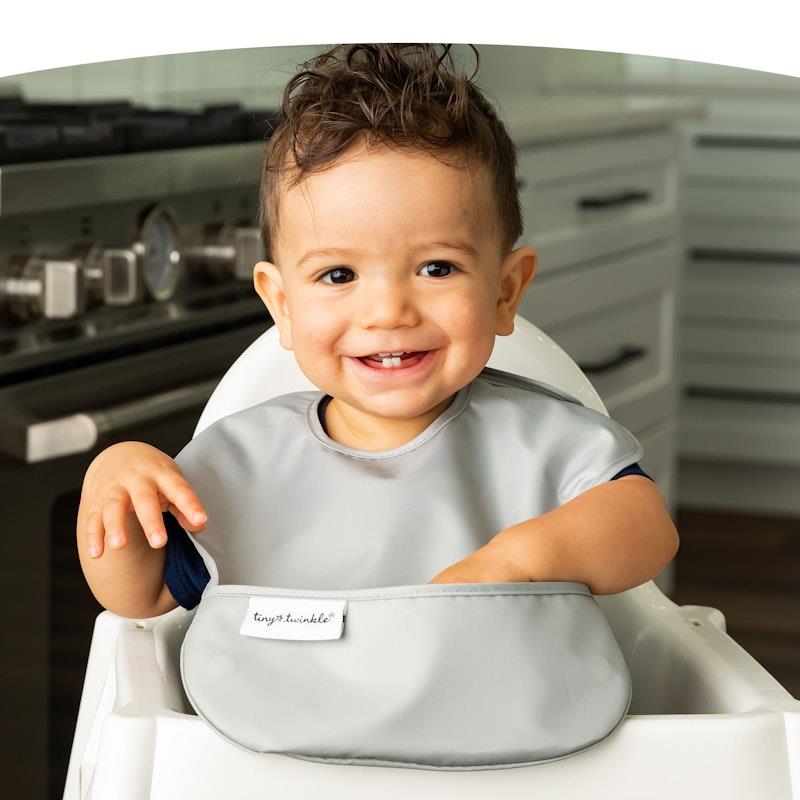 Load image into Gallery viewer, Tiny Twinkle - Mess-proof Easy Bib - Solid Boy Set of 3
