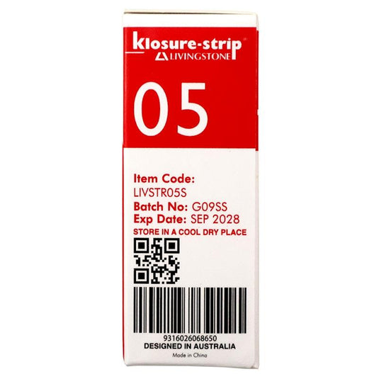 Livingstone Klosure-Strip Reinforced Wound Skin Closure Strips 13 x 100mm 150 Pieces/Box