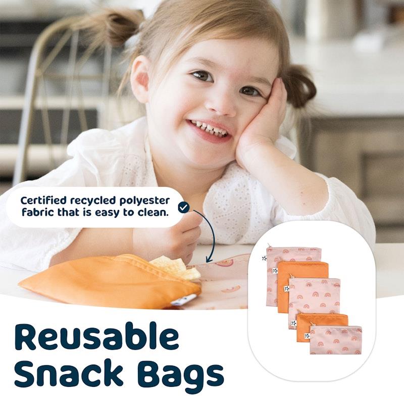 Load image into Gallery viewer, Tiny Twinkle Snack Bag 5 Pack Boho Rainbow
