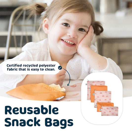 Tiny Twinkle Snack Bag 5 Pack Boho Rainbow