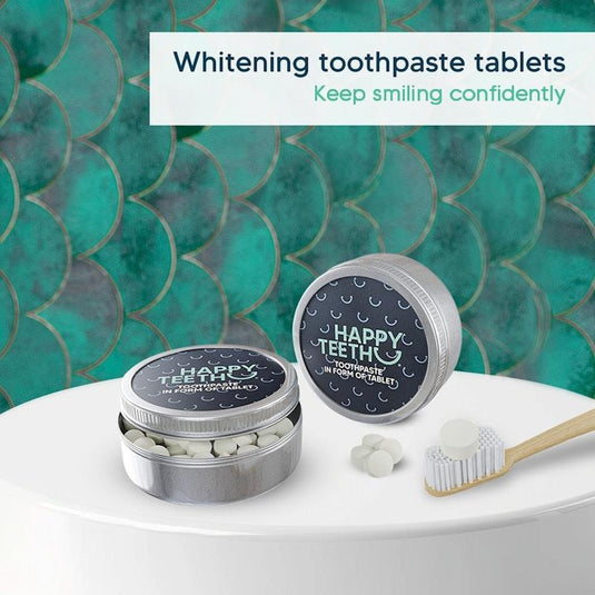 Happy Teeth Remineralising and Whitening Toothpaste Tablets (Fluoride Free) 60 Tablets