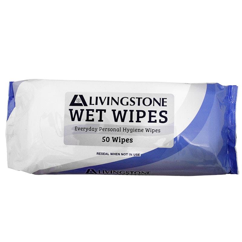 Load image into Gallery viewer, Livingstone Adult Wet Cleansing Alcohol Free 50 Wipes Per Pack 12Pack
