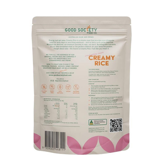 Good Society Food Co. Cream Creamy Rice - Strawberry Cream 1Kg