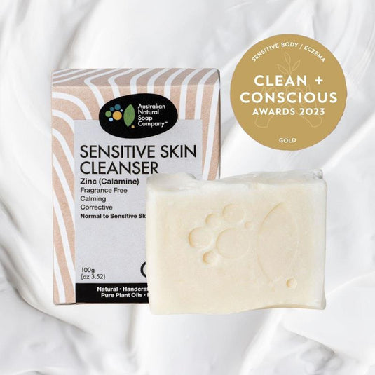 Australian Natural Soap Company Sensitive Skin Cleanser 100g 3Pack