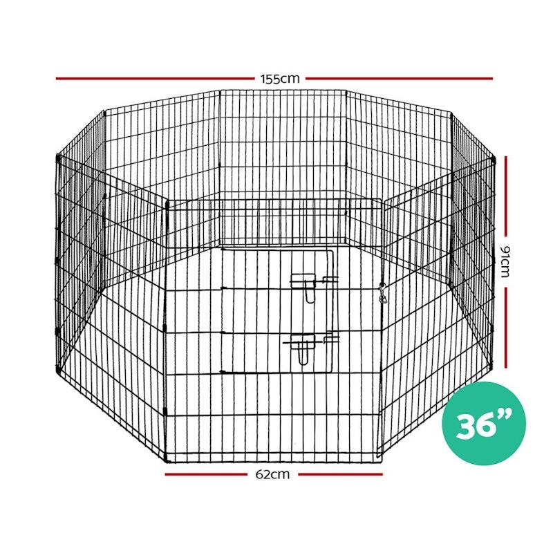 Load image into Gallery viewer, i.Pet Dog Playpen Pet Fence Exercise Cage Enclosure Play Pen 36inch 8 Panel
