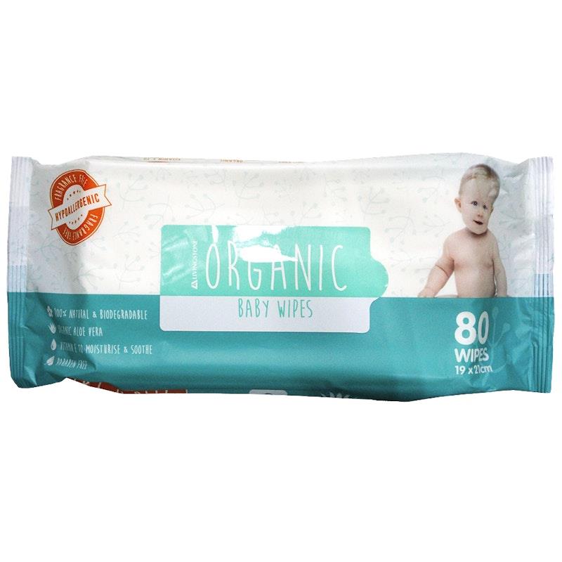 Load image into Gallery viewer, Livingstone Unscented Alcohol Free Baby Wipes 80 Wipes Pack
