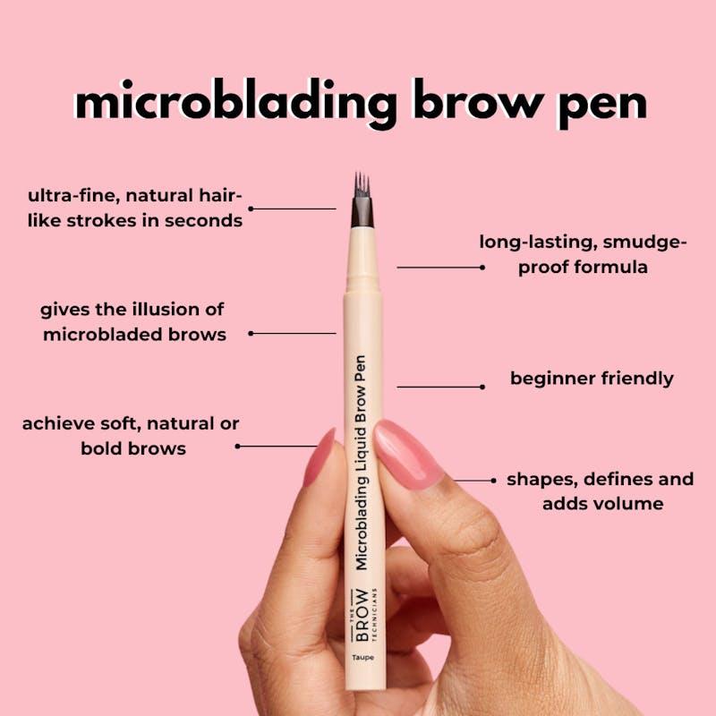 Load image into Gallery viewer, TBT Cosmetics 4-Tip Microblading Hair-Stroke Brow Pen Taupe
