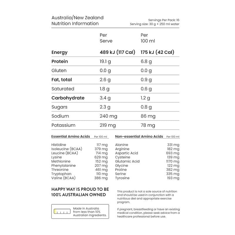 Load image into Gallery viewer, Happy Way Ashy Bines Choc Coconut Whey Protein Powder 500g
