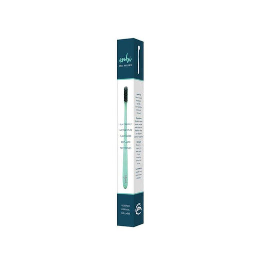 embi Oral Wellness Toothbrush - Soft Bristle, Gum Friendly 4Pack