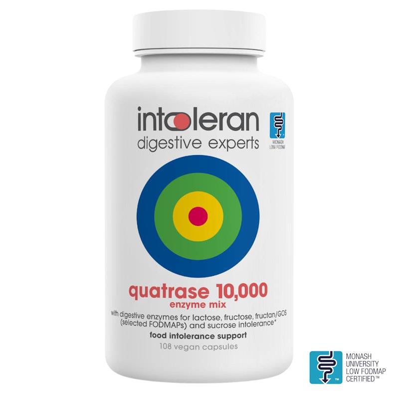 Load image into Gallery viewer, Intoleran Quatrase 10,000 108 Capsules
