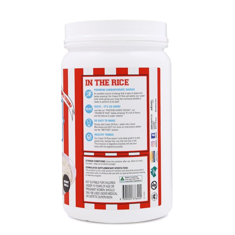 Load image into Gallery viewer, Adonis Gear Sweet Cream Of Rice (Carbohydrates) - Coconut Vanilla 1kg 25Serves
