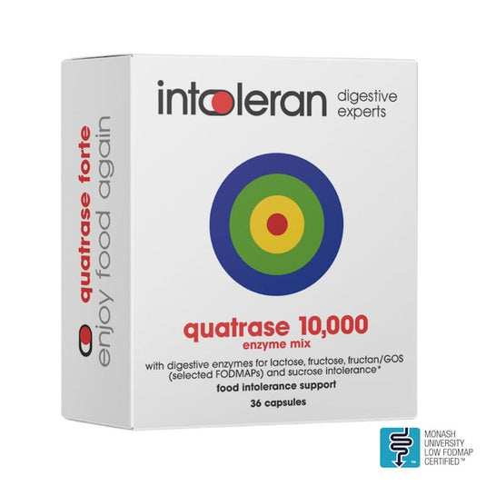 Intoleran Quatrase 10,000 36 Capsules