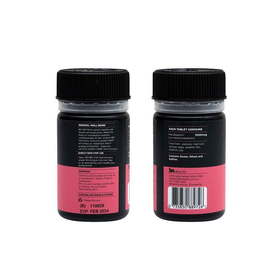 BN Healthy B12 Strawberry - Mecobalamin 1000mcg 60 Melts