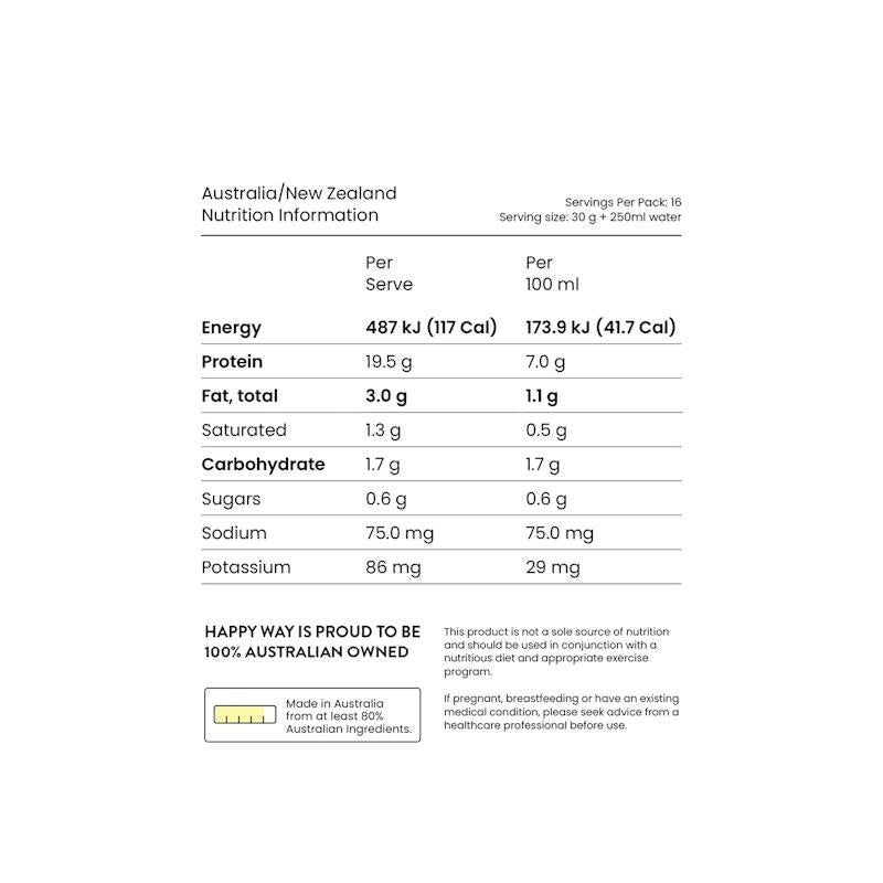 Load image into Gallery viewer, Happy Way Double Choc Chip Vegan Protein Powder 500g
