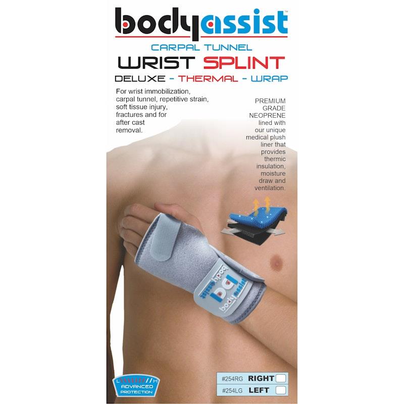 Load image into Gallery viewer, BodyAssist Thermal Carpal Tunnel Wrist Splint Left/Grey
