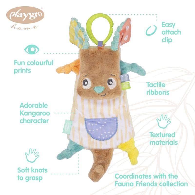 Load image into Gallery viewer, Playgro Fauna Friends Comforter Kangaroo

