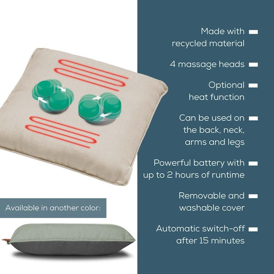 Beurer MG139 Rechargeable Massage Cushion with Heat Function One Size