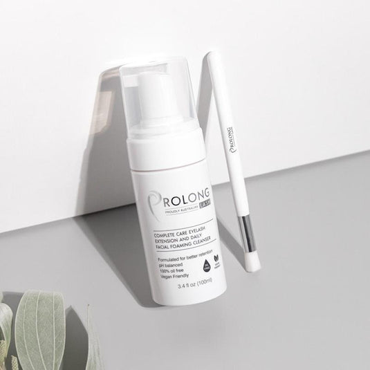 Prolong Lash Eyelash Extension Foaming Pump 100ml Cleanser and Brush Pack