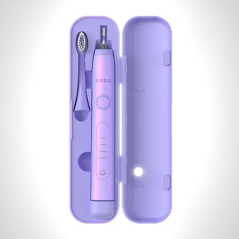 Load image into Gallery viewer, ORDO Sonic+ Toothbrush &amp; Charging Travel Case Pearl Violet
