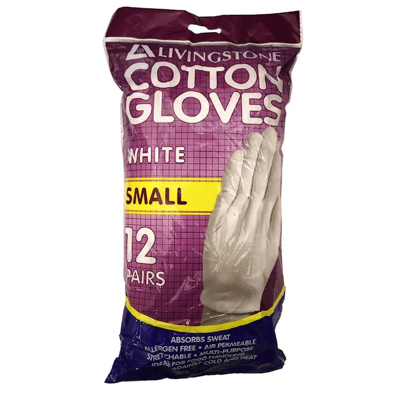 Load image into Gallery viewer, Livingstone Cotton Gloves Small 12 Pairs/Bag

