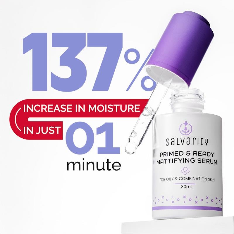 Load image into Gallery viewer, Salvarity Primed &amp; Ready Mattifying Serum 30ml
