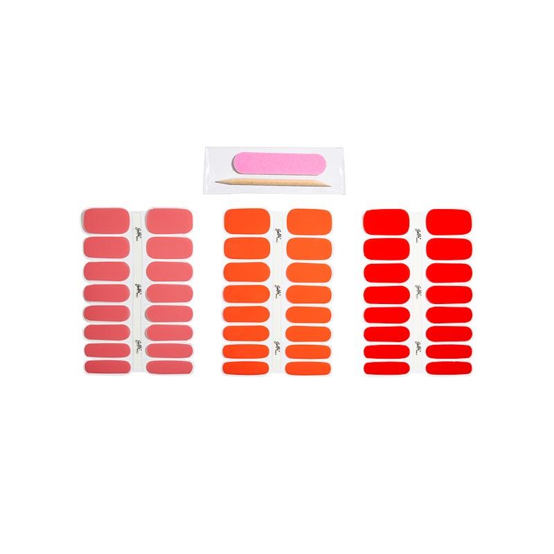 Load image into Gallery viewer, Selfie Nails Express Gel Polish Coral / Tangerine / Red Mixed Pack
