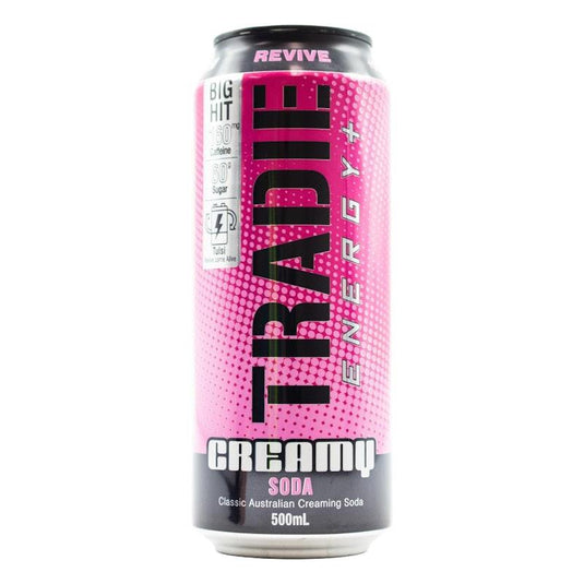 Tradie Energy Creamy Soda 500mL 12Pack