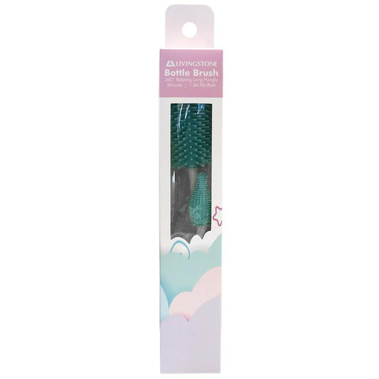 Livingstone Silicone Bristle Bottle & Nipple Brush Set