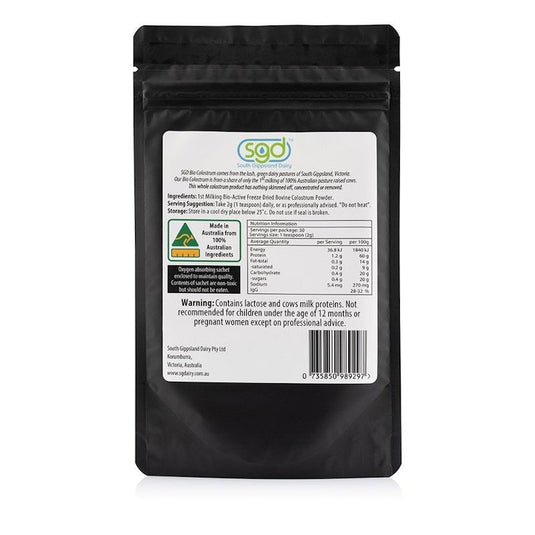 SGD 100% Pure Australian Bio Colostrum Powder 60g